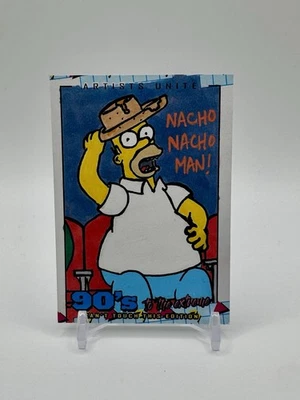Homer Simpson Nacho Man The Simpsons Sketch Card 1/1 By Cowabunga Johnny - Image 1 of 2