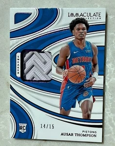 2023-24 Immaculate Collection Sneaker Swatches FOTL Rookie Ausar Thompson /15 RC - Picture 1 of 3