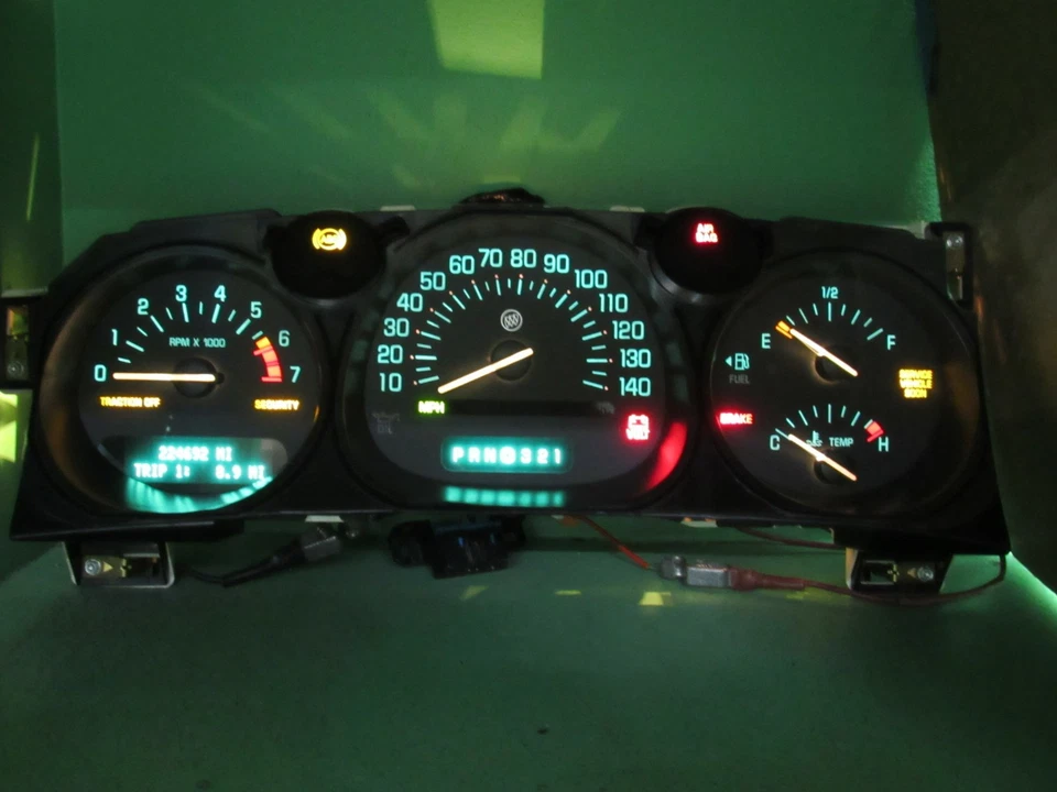 02-05 BUICK LESABRE MEDIDOR DE INSTRUMENTO MEDIDORES DE PAINEL SPEEDO TACH QUILOMETRAGEM PROG 206 - Imagem 1 de 4