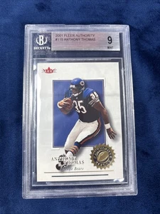 Carta Anthony Thomas #115 - 2001 Fleer Rookie 0242 /1350 BGS come nuova 9 (orsi) - Foto 1 di 5