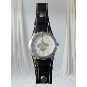 Game Time Mens Watch New Orleans Saints logo on face New Battery Bund Band - Picture 1 of 9