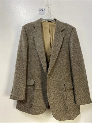 Casaco esportivo Imperial By Haggar marrom tweed tamanho 42R fabricado nos EUA - Imagem 1 de 4