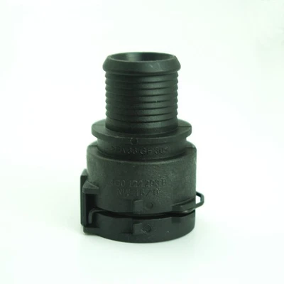 Front Pipe Tube Connector to Coolant Hose Black 4G0122293B Replacement Part - Image 1 of 2