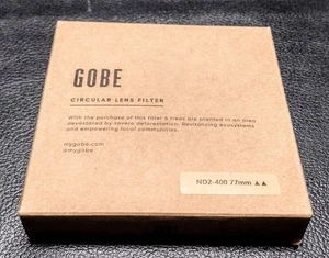 Neu versiegelt Gobe ND2-400 77 mm runder Objektivfilter (2 Spitzen) - Bild 1 von 2