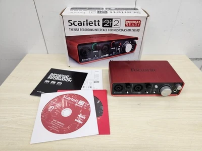 Focusrite Scarlett 2i2 (1st Gen) 2-Channels USB Recording Audio Interface - Image 1 of 4