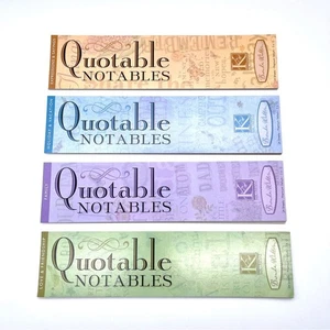 Brenda Walton Quotable Notables Set of 4 Themed Vellum Quote Pads New & Unused - Picture 1 of 16