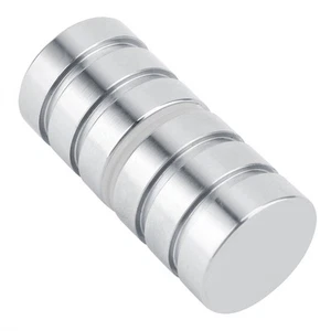 Shower Glass Door Knob Stainless Steel Bathroom Round Back-to-Back Handle Pull - Picture 1 of 10