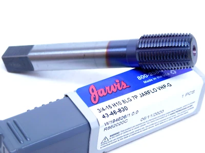 Jarvis Drill 3/4-16 UNF H10 8LG 7P JARFLO Steel Plug Thread Tap America Made HR - Image 1 of 4