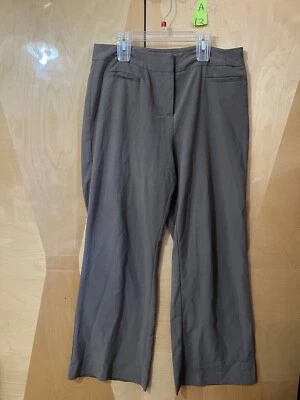 Pantalones de Trabajo Geoffrey Beene Mujer 10 Marrón Elastizados Deporte Negocios Formales Foto 1 de 4