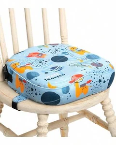 4 - Inch Round Booster Seat for 1 - 10Y Kids - Non - Slip, Space Design - Picture 1 of 12