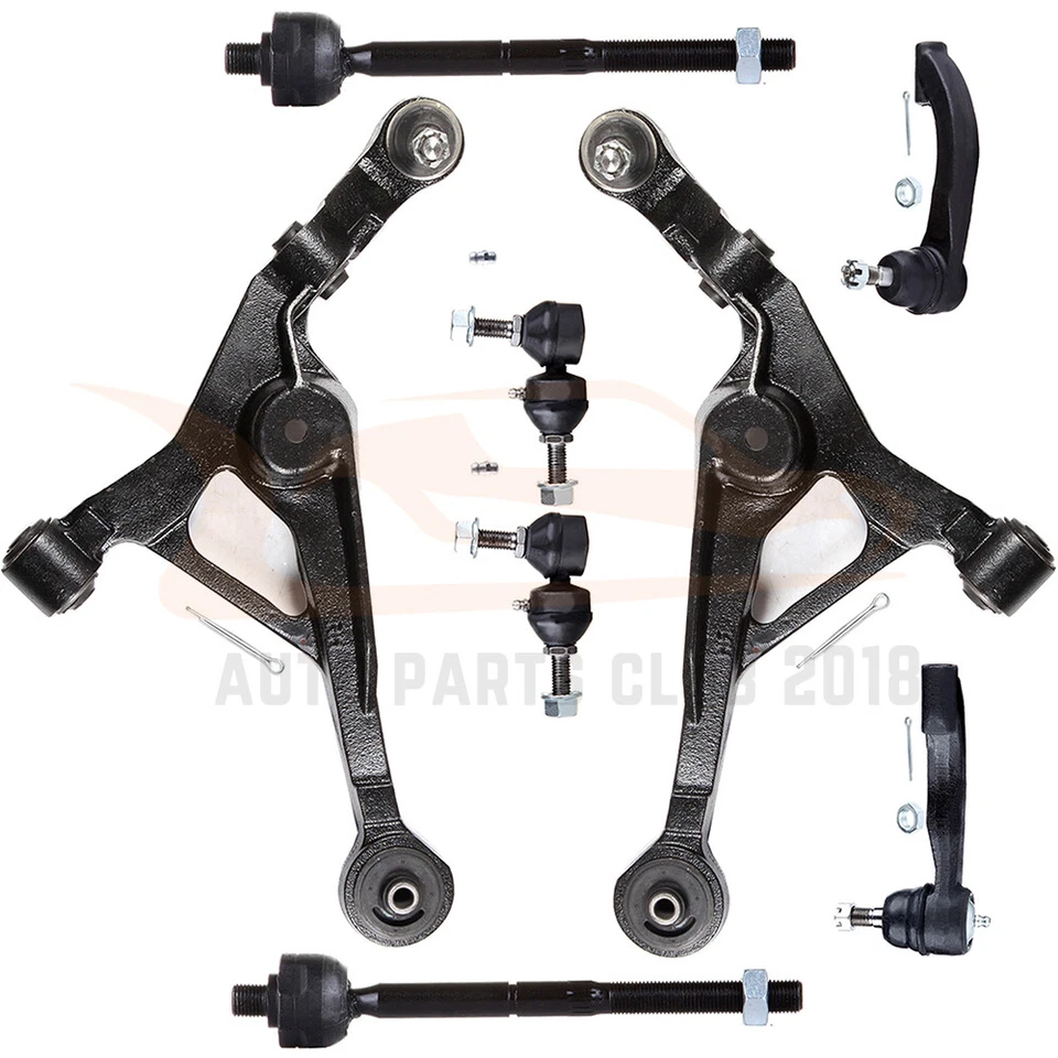 8Pcs Front Lower Control Arm Tie Rod End Sway Bar Fits 2001-2006 Dodge Stratus Foto 1 de 4