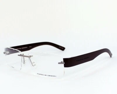 Porsche Design Eyeglasses Optical Frame 8206 B Black Rimless 53mm New Authentic  - Image 1 of 4