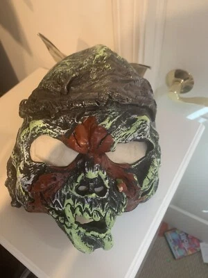 Nueva Máscara de Vinilo Rubíes Camino de Guerra Calavera en Descomposición Halloween Miedo Adulto OSFM Foto 1 de 3