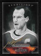 2011-12 Upper Deck Parkhurst Champions Renditions Mark Messier #155 Auto HOF
