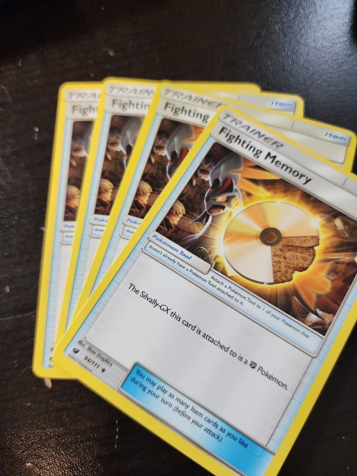 4X Fighting Memory 94/111 - Playset of 4 - Pokemon Crimson Invasion - NM p3 - Image 1 of 1