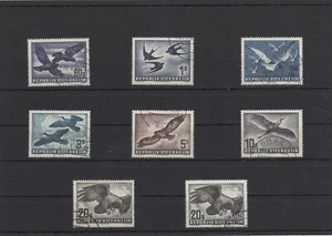 Österreich Vogelflug 1950/53 8 werte kompl. gestempl.. - Bild 1 von 1