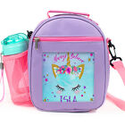Personalised Lunch Bag Unicorn School Girls Kids Cooler Box With Strap KS33