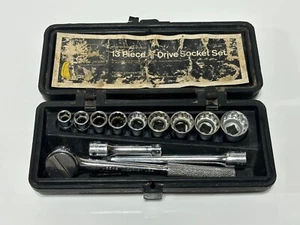 John Deere USA MADE TY3324 13pc 3/8” Drive Socket Ratchet Extension Set COMPLETE - Picture 1 of 24