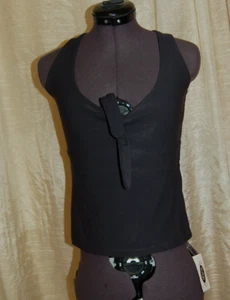 Sprigs NEU Damen Top Shirt Medium M grau Stretch Build BH Schleife Kompression - Bild 1 von 10