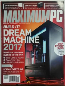 Maximum PC Sept 2017 Build It Dream Machine Hardcore Hardware FREE SHIPPING sb - Picture 1 of 1