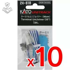 10 Piece Set KATO 24-818 Terminal Uni-Joiner 90cm for N & HO Gauge - Picture 1 of 2