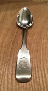 Antique Victorian Sterling Silver Serving Spoon by O.S. Jennings - Picture 1 of 7