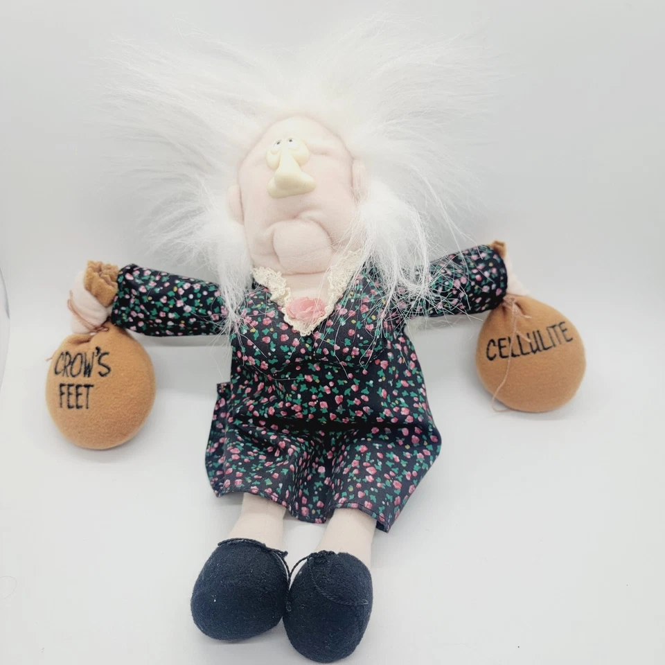 Muñeca Hallmark 1989 Prunella The Wrinkle Fairy de colección novedad sobre la colina  Foto 1 de 4