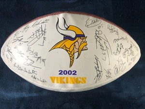 2002 Minnesota Vikings Limited Edition Full Sized Football Replica Autographs - Picture 1 of 4
