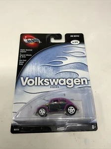 100% Hot Wheels Preferred VOLKSWAGEN Series VW BEETLE Real Rider BUG Purple - Picture 1 of 12