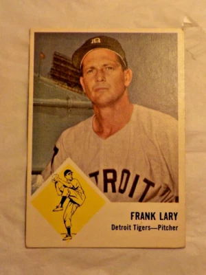Vintage 1963 Fleer Baseball Card FRANK LARY # 14 Detroit Tigers-Ungraded - Image 1 of 4