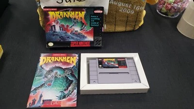 CIB DRAKKHEN NINTENDO SNES VIDEO GAME COMPLETE IN BOX W/ PROTECTOR CASE - Image 1 of 4