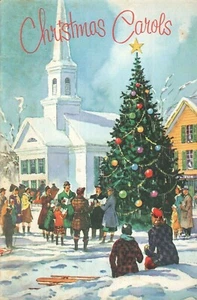 Mini folleto de villancicos de Navidad de 1970 Meadow Brook National Bank Fort Worth - Imagen 1 de 5