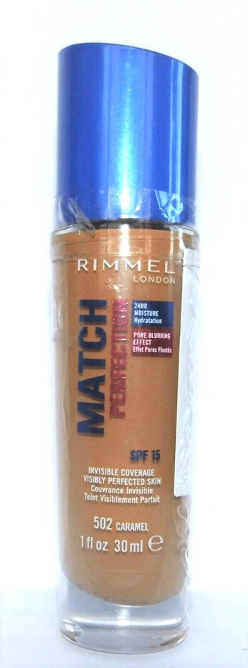 Rimmel Match Perfection Invisible Coverage Foundation 502 Caramel - Bild 1 von 1