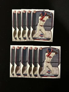 (11) 2023 Bowman Justin Crawford 1st Prospect Paper Lot Phillies - Picture 1 of 2
