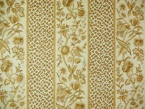 Tessuto stampato Clarence House "L'Africaine". Oro. 2 iarde + x 55". F-252 - Foto 1 di 11