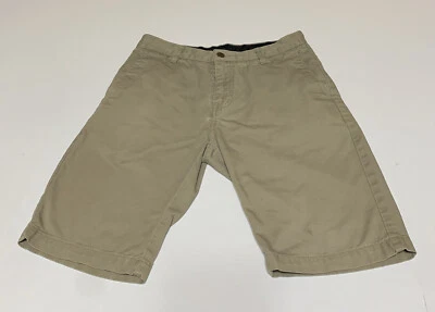 Volcom Beige Tan Chino Shorts Men’s Measures  Size 28 Stains - Image 1 of 4