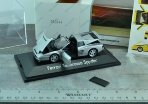 Herpa 010344 Ferrari Testarossa Spyder Car Silver 1/43 Scale - Picture 1 of 3