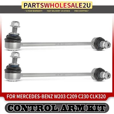 2x Barra estabilizadora delantera izquierda y derecha eslabones para Mercedes-Benz C209 C230 C240 C320 CLK320 Foto 1 de 4