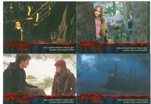 Harry Potter Prisoner Of Azkaban Update 4 Card Red Foil Promo Set 1-4 - Picture 1 of 1