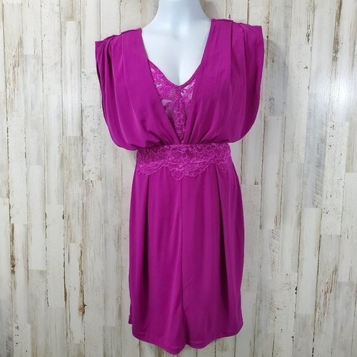 UNDERCOVER Abito Victoria's Secret donna S viola pizzo zip dietro cocktail sera M7