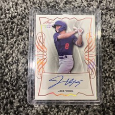 JAKE VOGEL AUTOGRAPH ROOKIE 2021 LEAF TRINITY #BA-JV1  LOS ANGELES DODGERS