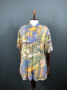Camicia blusa Cento Iceberg viscosa multicolore donna taglia 42 fantasia - Foto 1 di 13