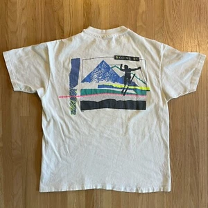 Vintage Snowbird Utah Skifahren Einzelnaht T-Shirt XL passt Medium weiß Grafik 90er - Bild 1 von 6