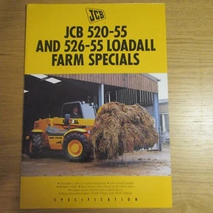 Folleto de especificaciones JCB 520-55 y 526-55 LOADALL GRANM ESPECIALES ~ marzo de 1996 - Imagen 1 de 1