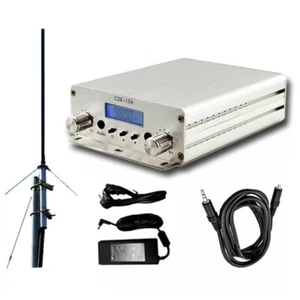 CZE-15A 2/15W FM Radio Transmitter Broadcast Wireless Stereo Station 88-108Mhz - Picture 1 of 8