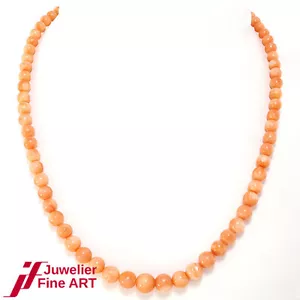 Fine Gradient Coral Necklace - 42cm - 19.2g - Picture 1 of 4