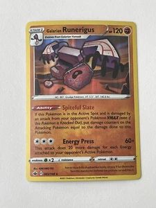 Pokemon - Galarian Runerigus - 083/198 - Holo Rare - Chilling Reign - NM/M - New - Picture 1 of 8