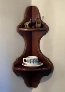 Estante de esquina colgante vintage Cushman Colonial Creations 2 niveles 3-38 - Imagen 1 de 11
