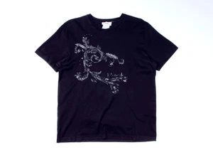 Camiseta Para Hombre Colección VERSACE Gráfica Bordada Estampada Negra Manga Corta S - Imagen 1 de 11