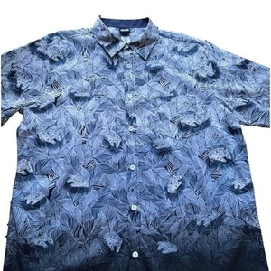 NWOT Star Wars Millennium Falcon Ships Floral Hawaiian Camp Aloha Blue XL Men - Picture 1 of 9